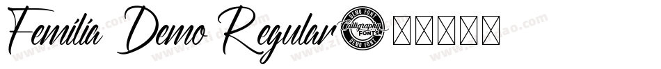 Femilia Demo Regular字体转换